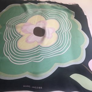 MARC JACOBS Silk Scarf 27" Sq.